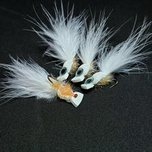 Load image into Gallery viewer, Four pack of Peach Cyclops Popcorn Beetle Fly for Pyramid Lake - Trout Trap Flies
