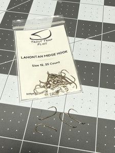 Lahontan Midge Hook- 25 Pack