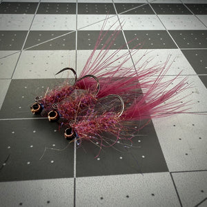 Limited Edition Peliwhopper Tungsten Balanced Leech Flies - 3 Pack