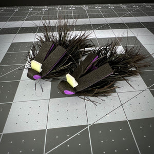 2 pack - Mouse fly pattern for trophy trout - Ninja Mouse Trout Trap Flies by Kyle Glass