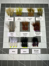Load image into Gallery viewer, Trout Trap Flies, Tungsten Balanced Leech patterns available.